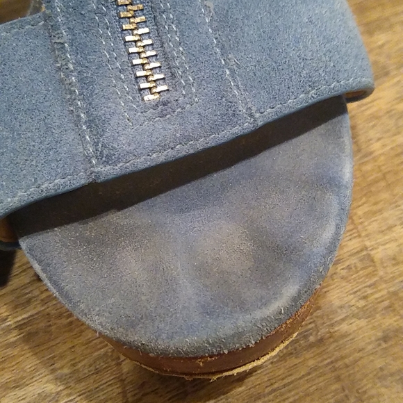 Michael Michael Kors Berkeley Sandal Suede Size 7.5 Blue - Picture 7 of 16